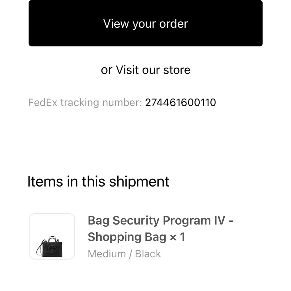 Telfar - Medium Black Shopping Bag Authentic & Iconic View 5